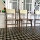 Formica chairs and wood