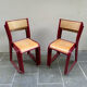 Vintage metal and wood school chairs adult size