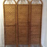 Vintage rattan screen