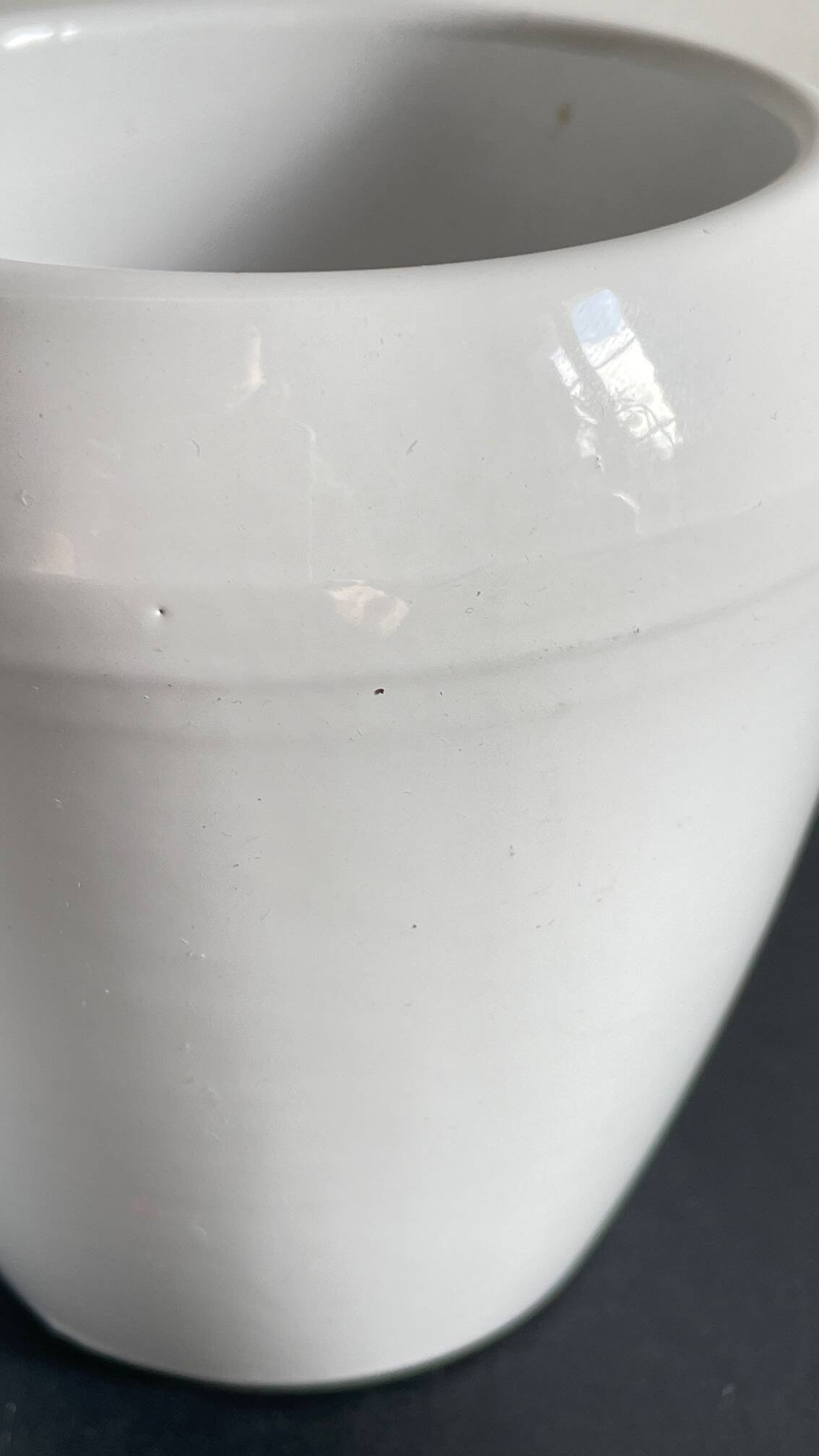 Pair of White Ceramic Candle Holders