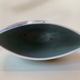 VASE Limoges porcelain flattened gilded shape
