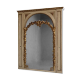 mirror carved wood painted gold st Louis XVI 116x153cm