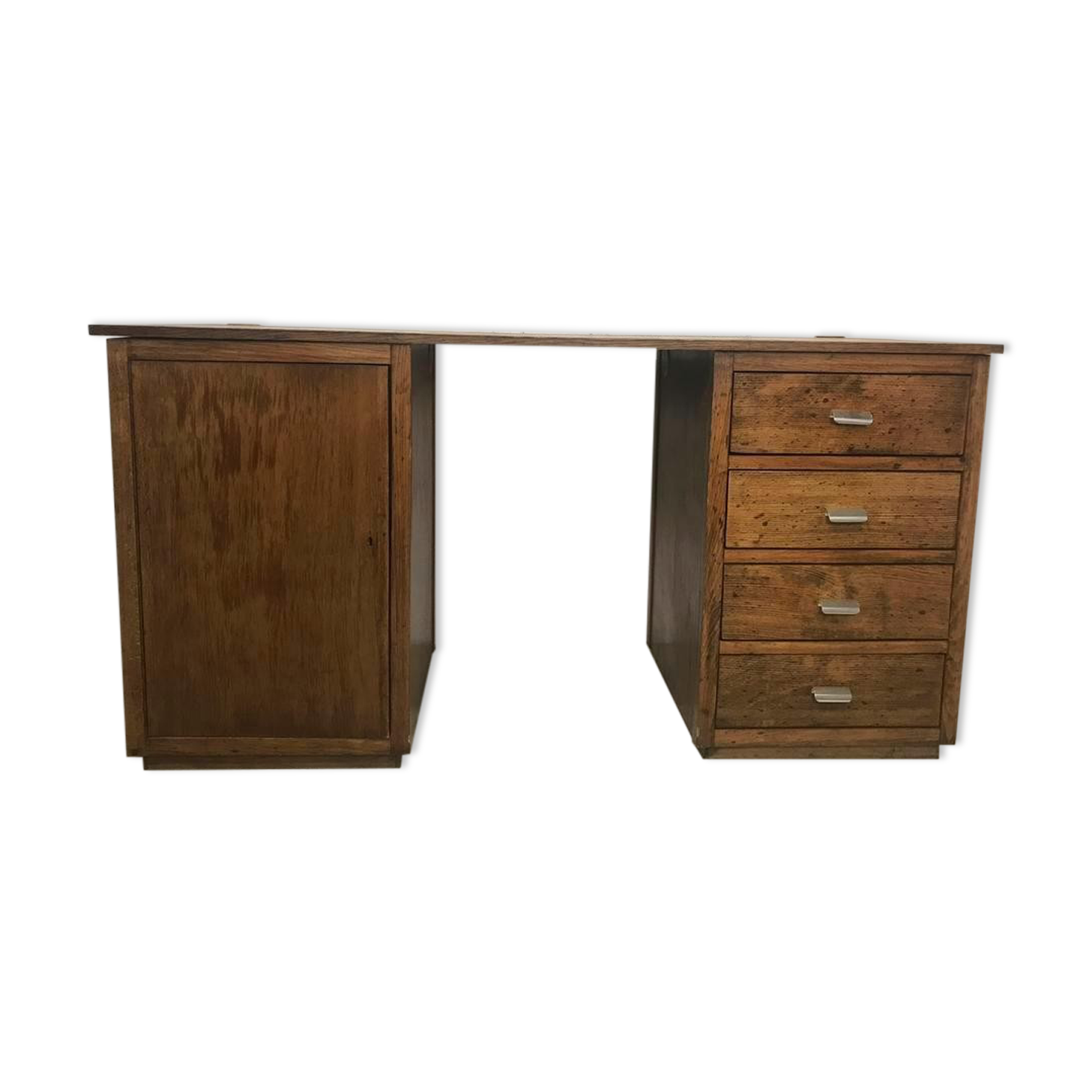 Vintage desk / writing table Old wooden desk 158 x 60 x 80 h