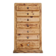 Old wooden semainier in rough wood
