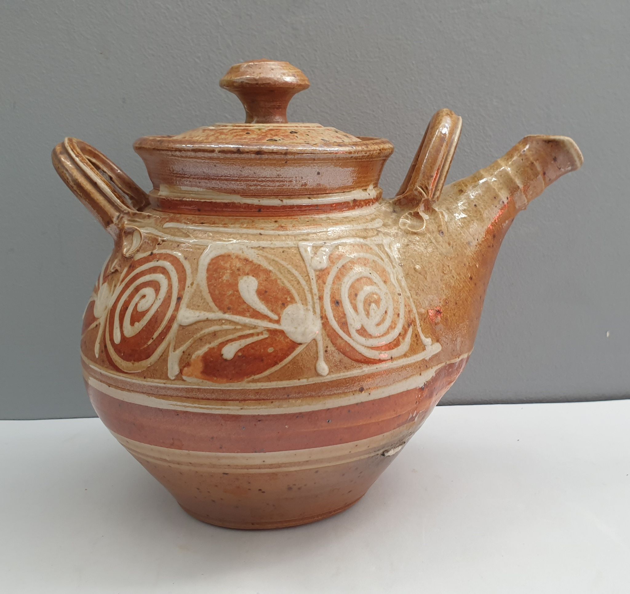 Teapot in stoneware from La Borne signed Bottani Dechaud