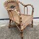 Fauteuil en rotin enfant vintage