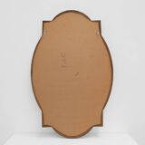 Miroir trapézoïdal en laiton et mosaïque de style vénitien, XXe siècle