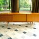 Sideboard in cherrywood with sliding doors from Wilhelm Renz, Germany 1960s