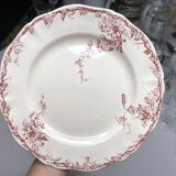 Assiette passiflore en porcelaine