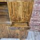 Walnut Bookcase / display cabinet, only 30 cm deep! After renovation