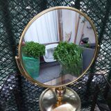 Brass psyche mirror