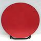 Old  foldable metal coffee table in black and red vintage formica