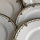 6 flat plates, Porcelaine de Limoges, WG et Cie