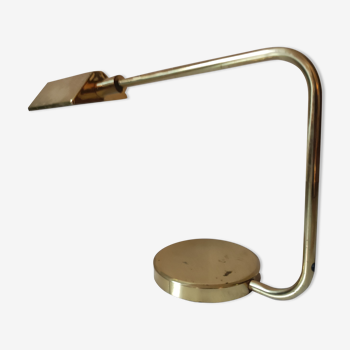 Articulated brass desk lamp, Italian design