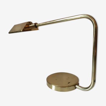 Lampe de bureau laiton articulée, design Italien