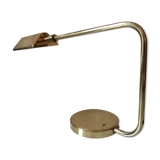 Articulated brass desk lamp, Italian design