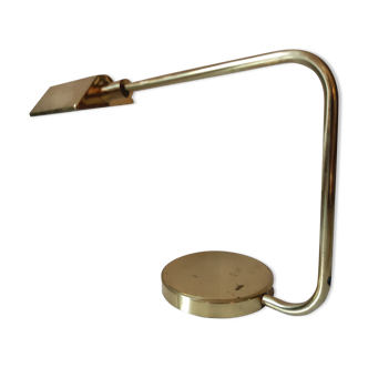 Lampe de bureau laiton articulée, design Italien