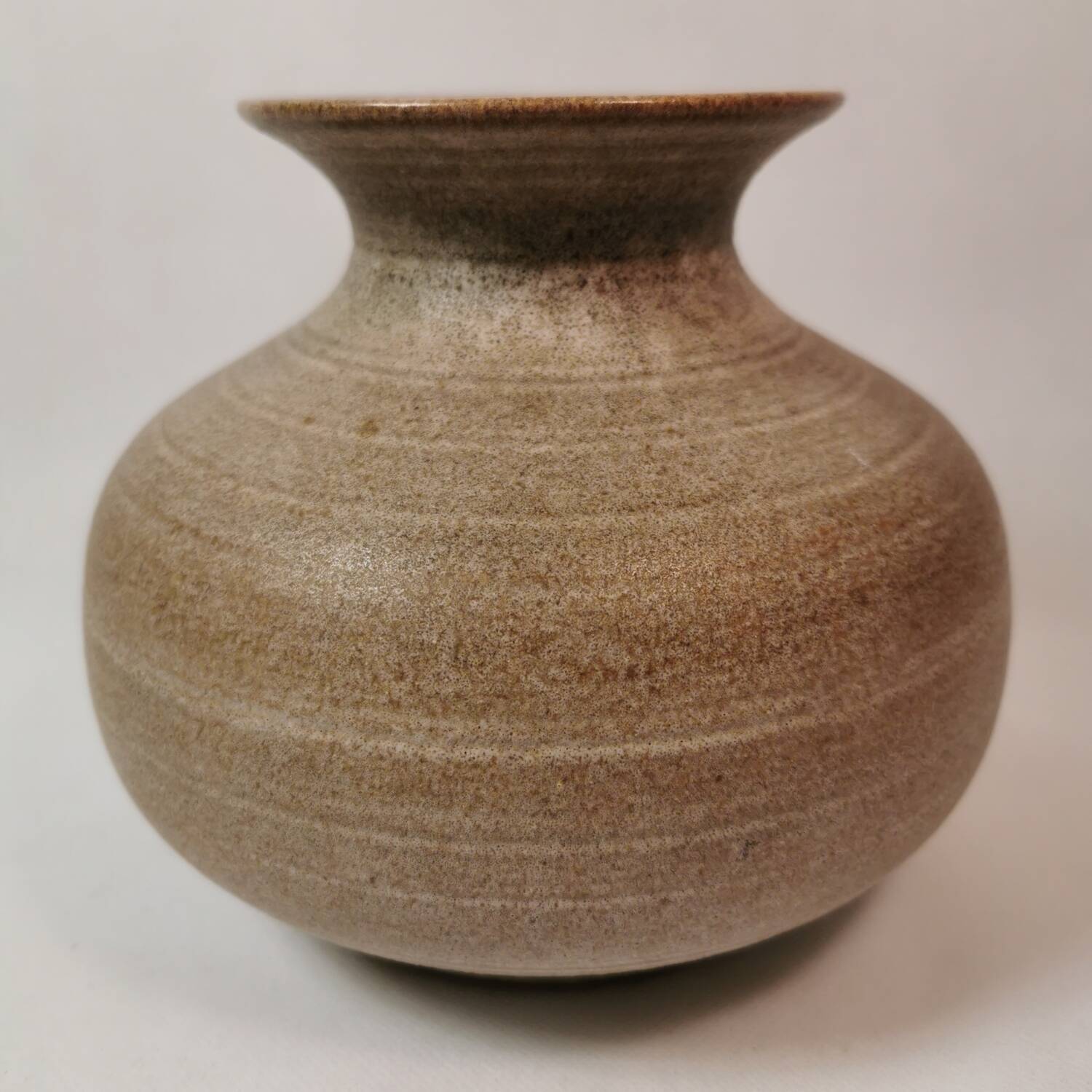 Vintage signed and numbered stoneware vase