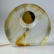 60s 70s table lamp Murano glass brass color inclusions space age design