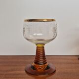 White wine glasses Rhin Durand Luminarc Roemer 1970s