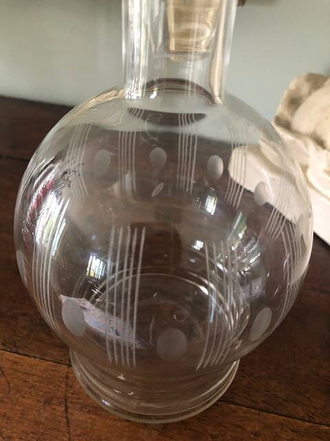 Carafe of cut glass