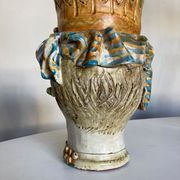 Vase céramique italienne Caltagirone Sicile 1960