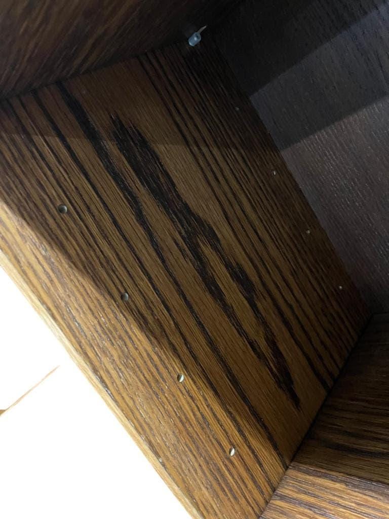 Bibliothèque vintage en bois / étagère