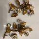 Gold Gilded Tole Sconces Set of 2