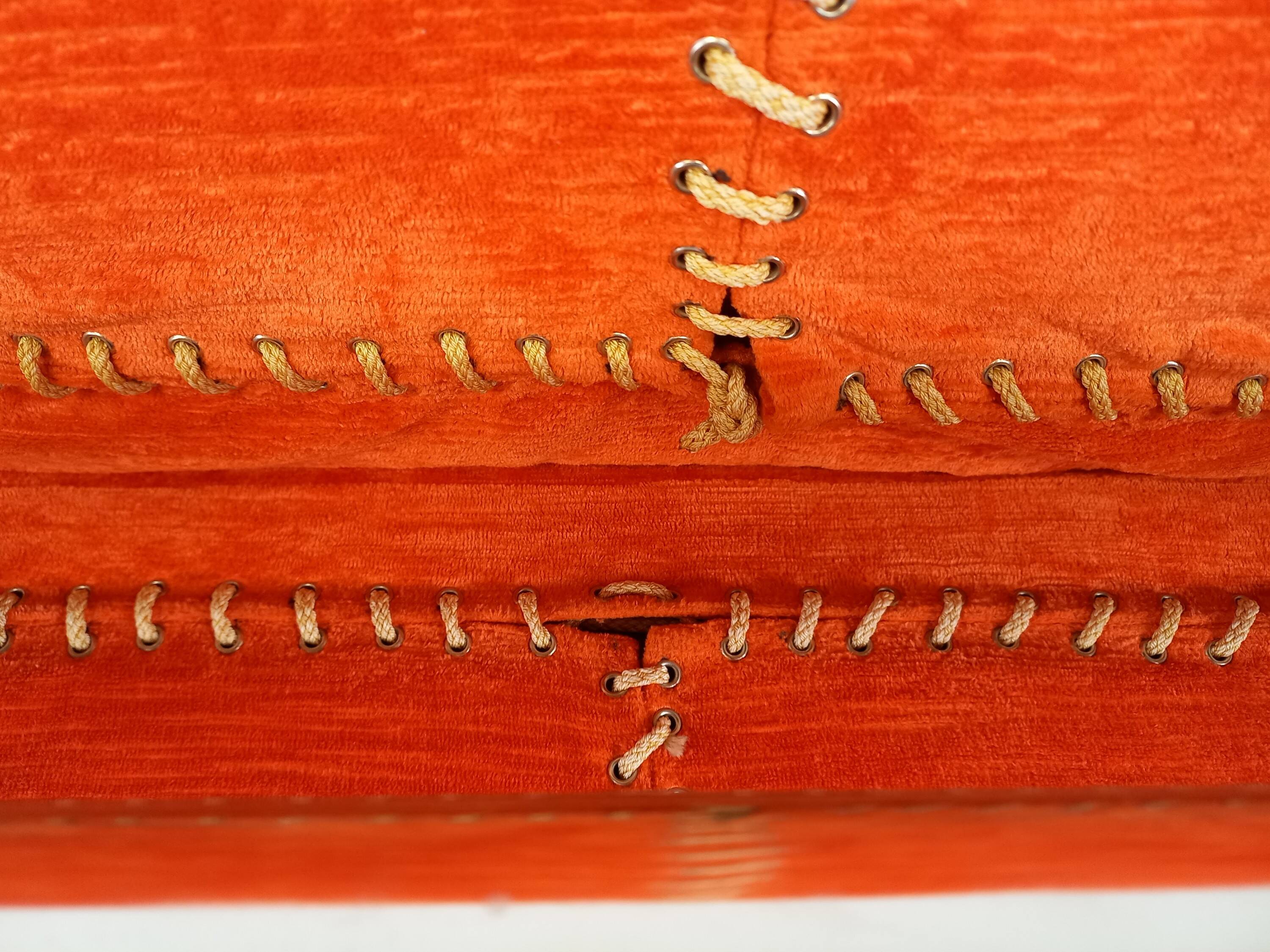 Vintage orange fireside chair