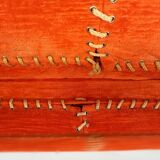 Vintage orange fireside chair