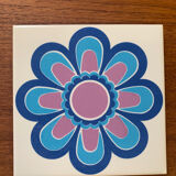 Villeroy & Boch trivet 1970 - blue flower