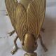 Large brass fly ashtray