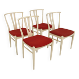 4 chaises en bois par Bertil Fridhagen pour Bodafors ,Suède 1960