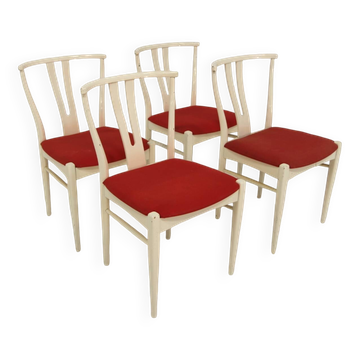 4 chaises en bois par Bertil Fridhagen pour Bodafors ,Suède 1960