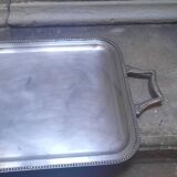 Silver metal tray