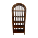 Bamboo and vintage rattan bookcase