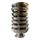 7 stainless steel cups 1970