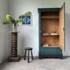 Green hosiery cabinet