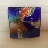 Multicolored glass paste ring size