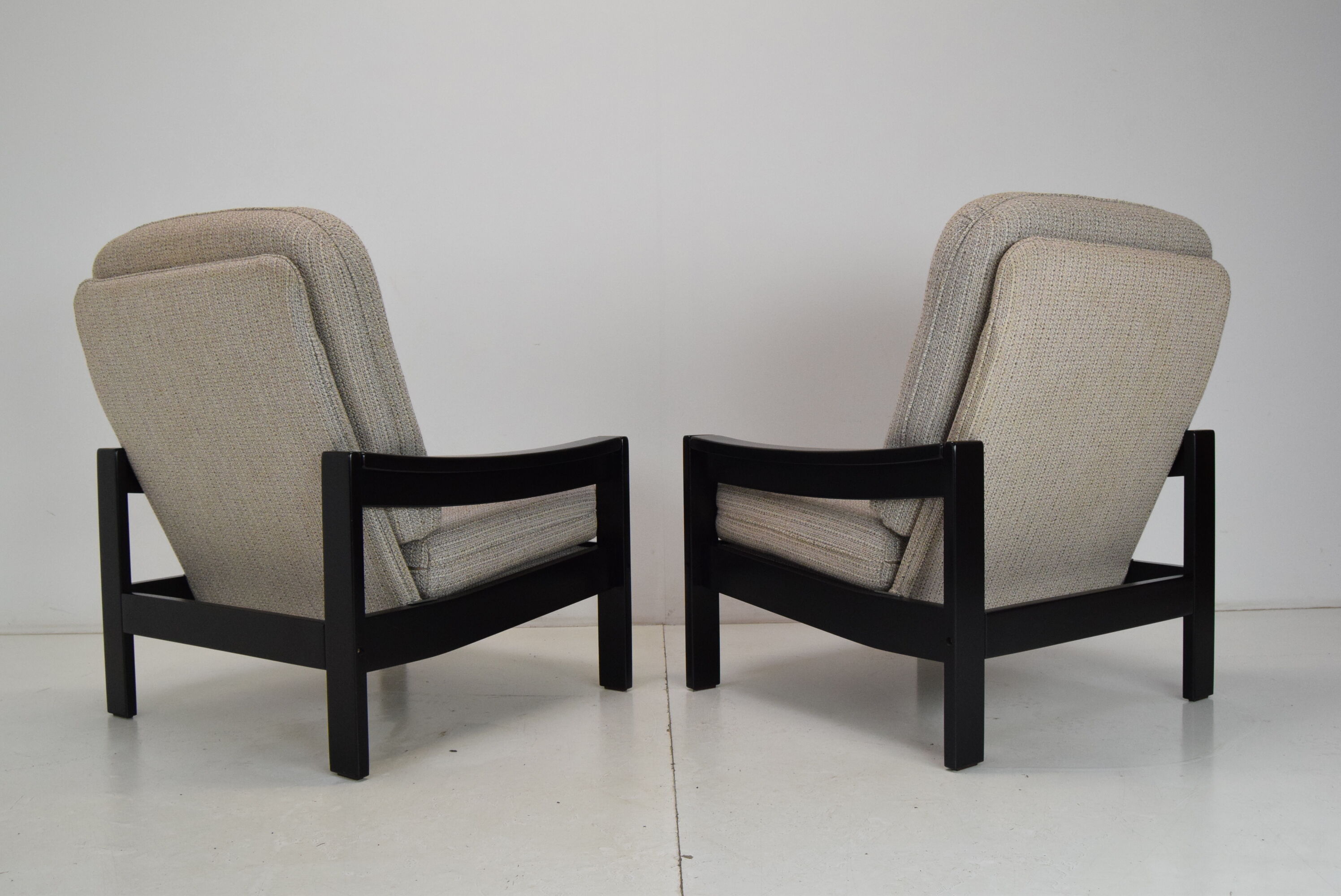 Pair of mid-century armchairs Leda Lux 1980's