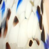 Large blown glass vase, speckled, thick, 70s/80s Murano design