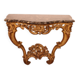 Louis XV period console in gilded wood