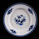 Set of 3 White Faïencerie Plates with Floral Decorations