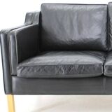 Vintage Scandinavian leather sofa