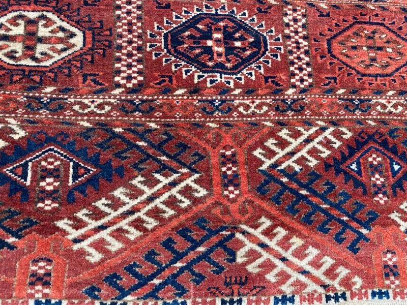Ancient carpet Bukhara tekke 234x310