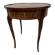Louis XV style marquetry wood side table, 20th century