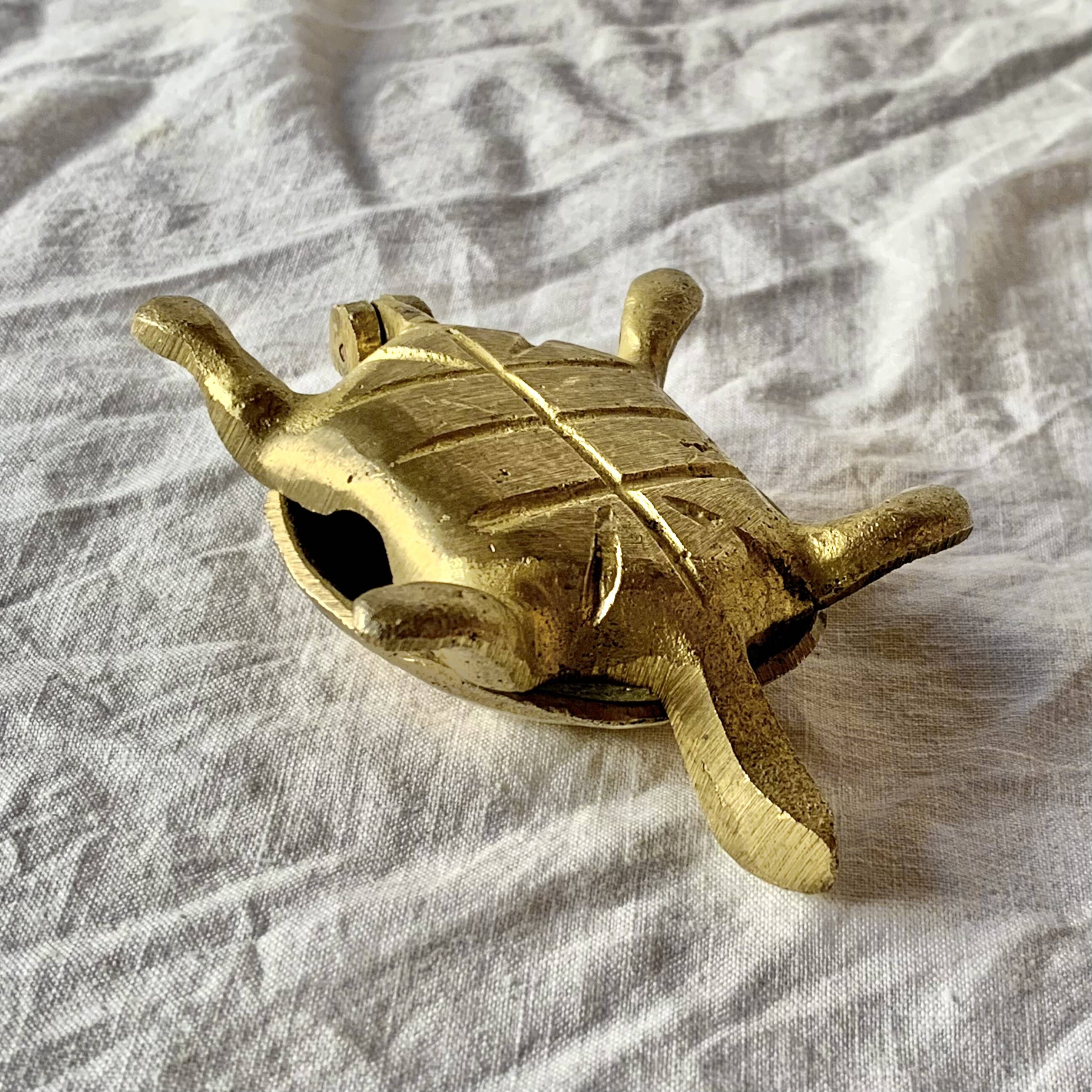 Brass "turtle" ashtray