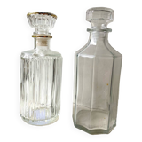 Set of 2 glass carafes