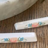 Porcelain nameplate and knife holder