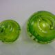 Green Sommerso Murano Glass Ashtrays, Italy, 1960s, Set of 2